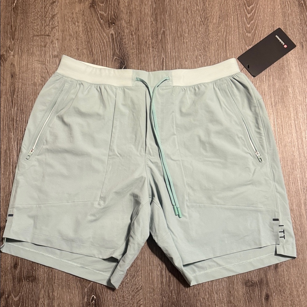Lululemon Athletica Mint Green LTT Lined Shorts